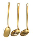 Conjunto de Utensílios Cozinha Dourado 6 peças